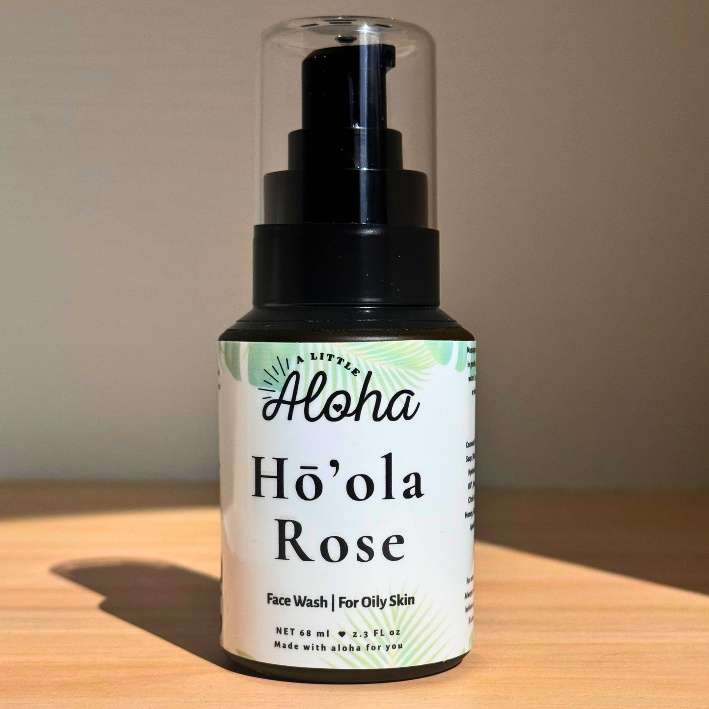 Hō’ola Oil & Hō’ola Rose Honey Face Wash for Oily Skin