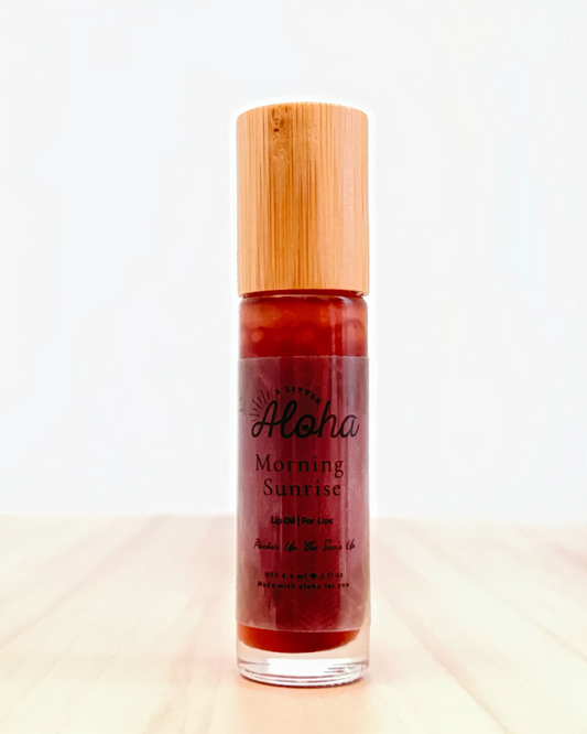 Morning Sunrise Lip Oil & Morning Sunrise Clean Coffee Lip Scrub